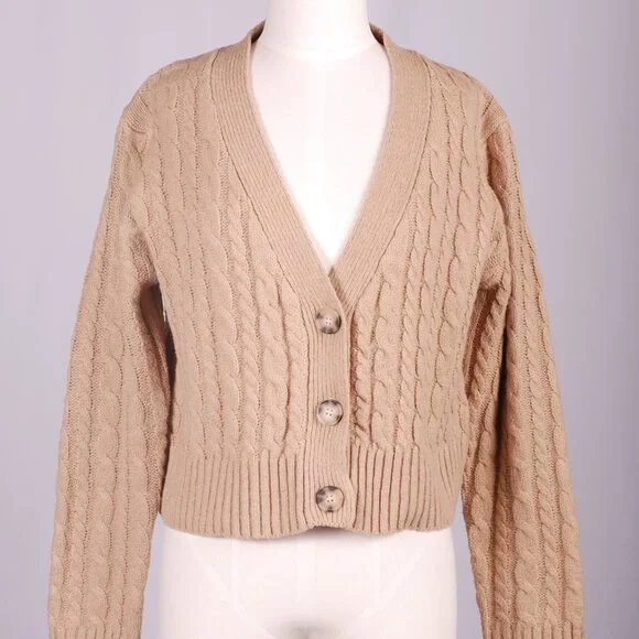 EUC Nasty Gal Cableknit Cardigan, Sz - M - Picture 2 of 6